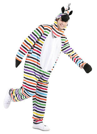 Feestbazaar Zebra Jumpsuit Multikleur gestreept
