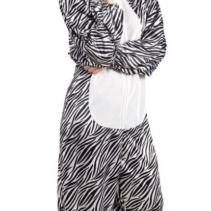 Feestbazaar Zebra kostuum man/vrouw pluche