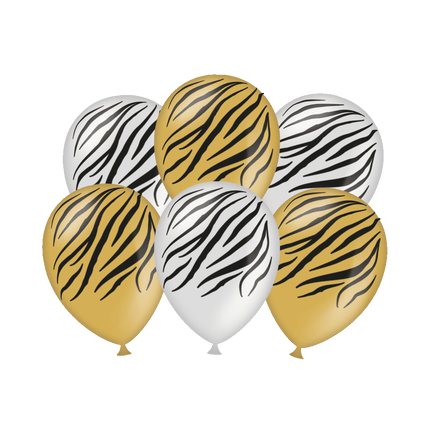 Feestbazaar Zebraprint Ballonnen (6st)