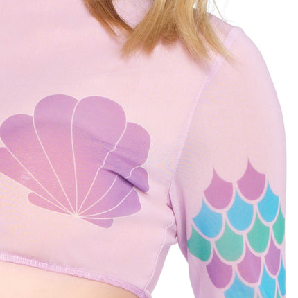 Feestbazaar Zeemeermin Mesh Crop Top