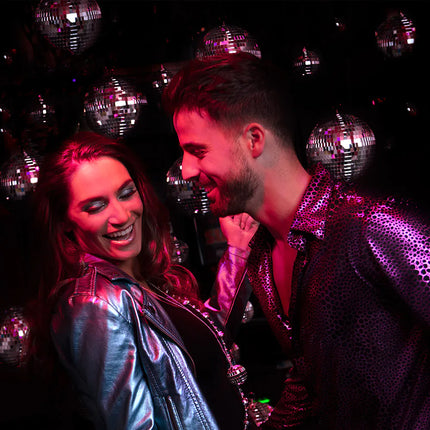 Feestbazaar Zilveren discobal 20 cm