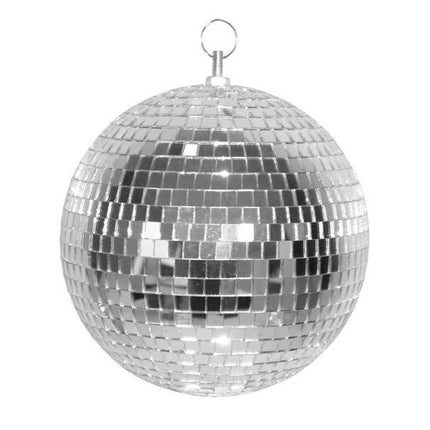 Feestbazaar Zilveren discobal (30 cm)