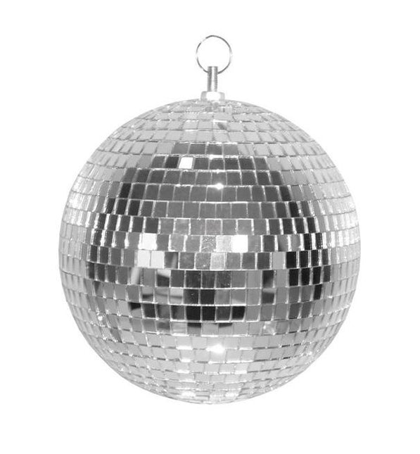 Feestbazaar Zilveren discobal (30 cm)