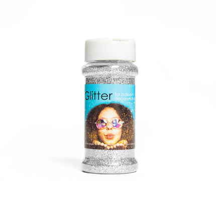 Feestbazaar Zilveren Glitters (100g)