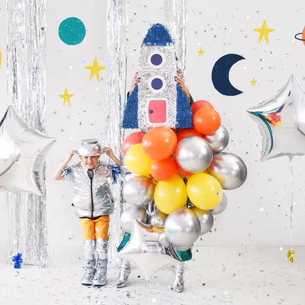 Feestbazaar Zilveren Glossy Ballonnen 30cm (50st)