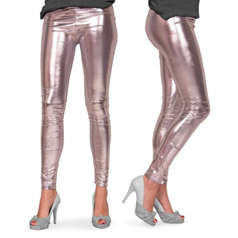Feestbazaar Zilveren legging metallic