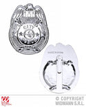 Feestbazaar Zilveren politie badge