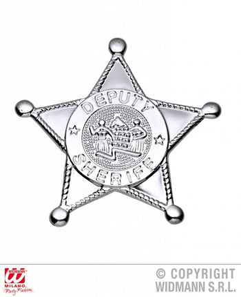 Feestbazaar Zilveren Sheriff ster