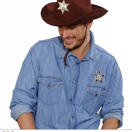 Feestbazaar Zilveren Sheriff ster