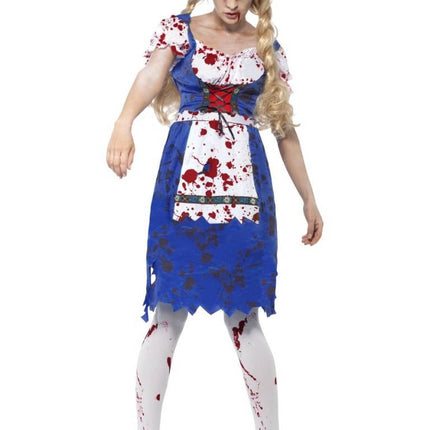 Feestbazaar Zombie Bavaria kostuum vrouw