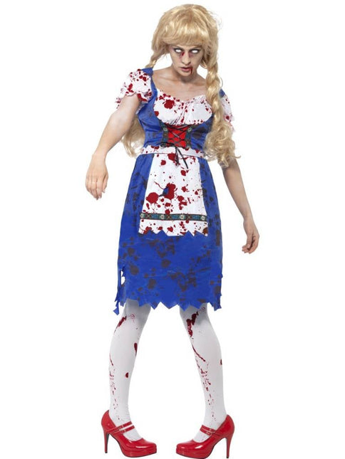 Feestbazaar Zombie Bavaria kostuum vrouw