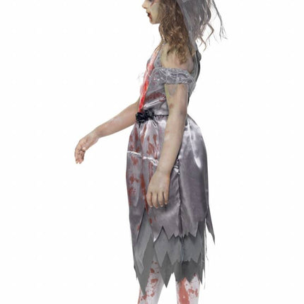 Feestbazaar Zombie bruid pakje kind
