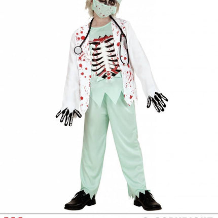 Feestbazaar Zombie dokter pakje kind