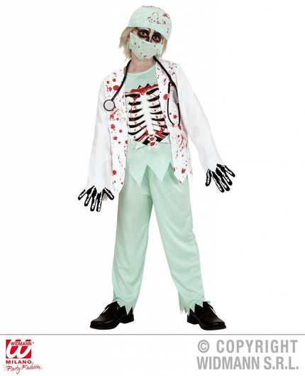 Feestbazaar Zombie dokter pakje kind