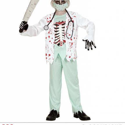 Feestbazaar Zombie dokter pakje kind