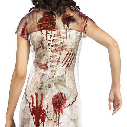 Feestbazaar Zombie jurkje/shirt fotorealistisch