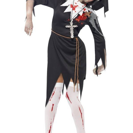 Feestbazaar Zombie nonnen kostuum