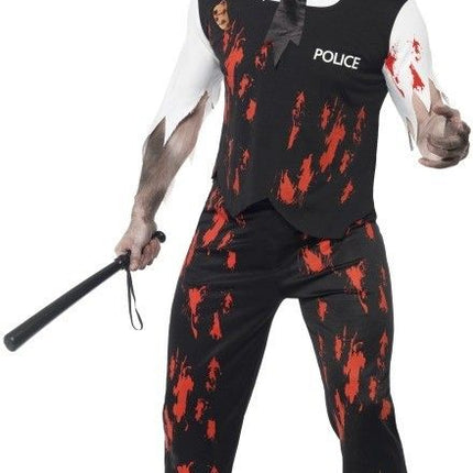Feestbazaar Zombie Politieagent kostuum