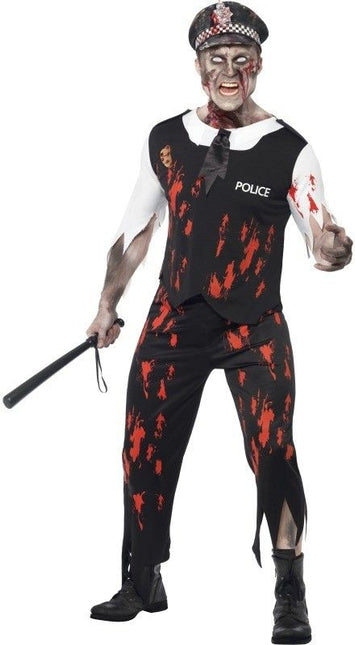 Feestbazaar Zombie Politieagent kostuum