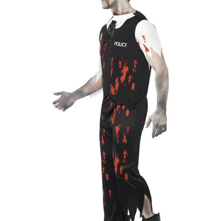 Feestbazaar Zombie Politieagent kostuum