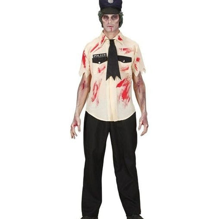 Feestbazaar Zombie politieman kostuum