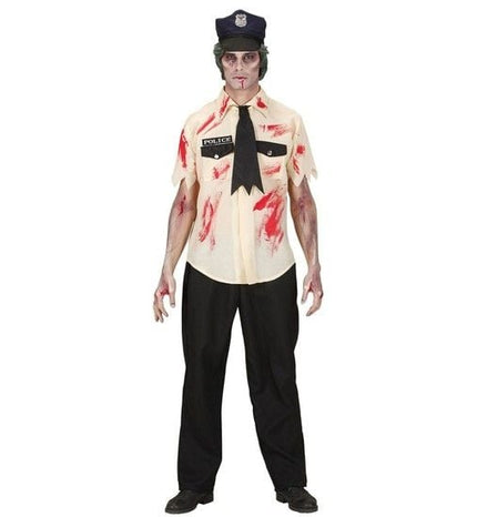 Feestbazaar Zombie politieman kostuum