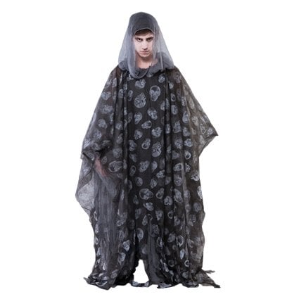 Feestbazaar Zombie Poncho doodskop