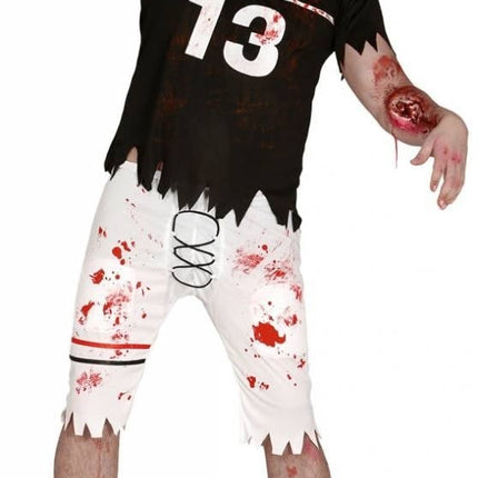 Feestbazaar Zombie rugby speler kostuum