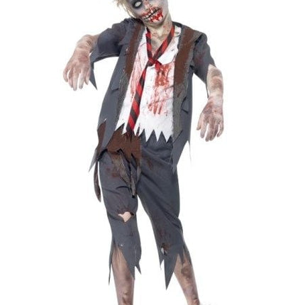 Feestbazaar Zombie Schooljongen kostuum kind