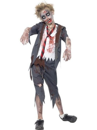 Feestbazaar Zombie Schooljongen kostuum kind
