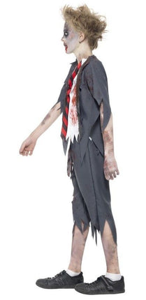 Feestbazaar Zombie Schooljongen kostuum kind