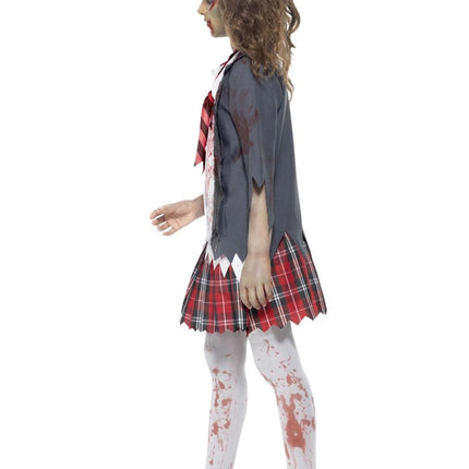 Feestbazaar Zombie Schoolmeisje Kostuum Kind