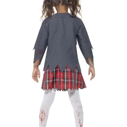 Feestbazaar Zombie Schoolmeisje Kostuum Kind
