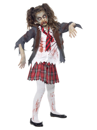 Feestbazaar Zombie Schoolmeisje Kostuum Kind