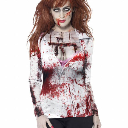 Feestbazaar Zombie T-Shirt dames