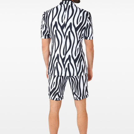 Feestbazaar Zomer Pak Sassy Zebra Oppposuits