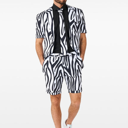Feestbazaar Zomer Pak Sassy Zebra Oppposuits