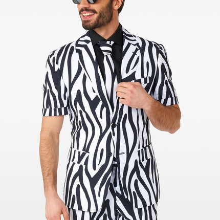 Feestbazaar Zomer Pak Sassy Zebra Oppposuits
