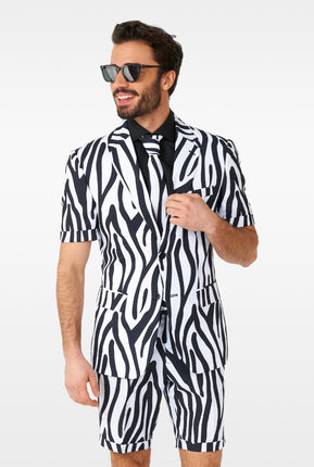 Feestbazaar Zomer Pak Sassy Zebra Oppposuits