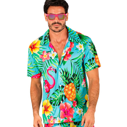 Feestbazaar Zomer Partyblouse Flamingo Volwassen