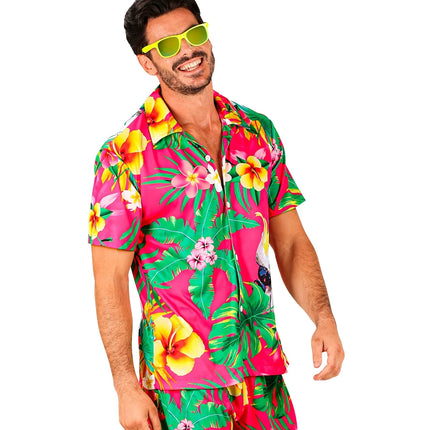 Feestbazaar Zomer Partyblouse Papegaai Volwassen