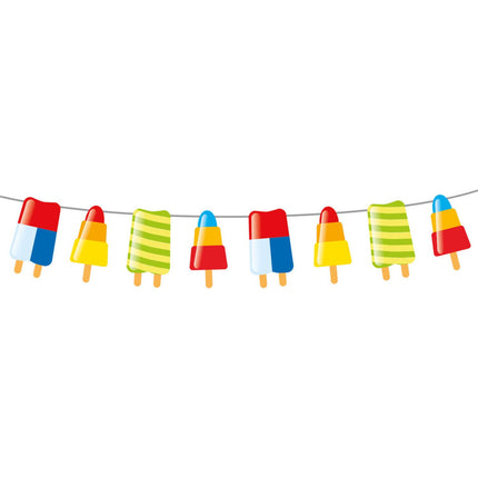 Feestbazaar Zomer Slinger Met Ijsjes - 10 Meter