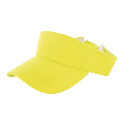 Feestbazaar Zonneklep Fluor Geel Verstelbaar