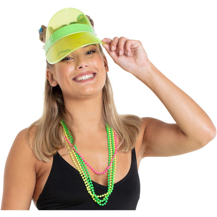 Feestbazaar Zonneklep neon groen