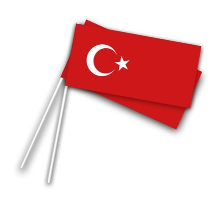 Feestbazaar Zwaaivlaggetje Turkije (50st)