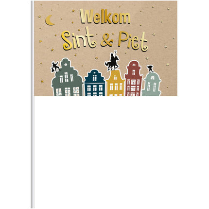 Feestbazaar Zwaaivlaggetje Welkom Sint & Piet Classic