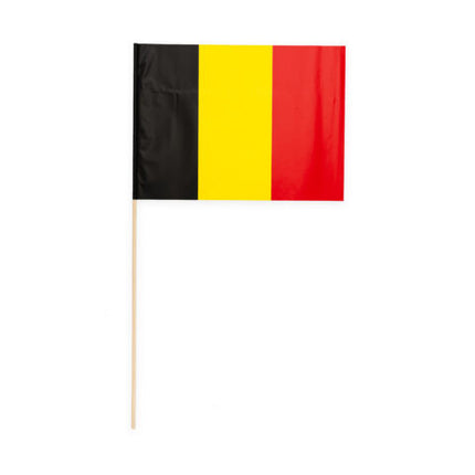 Feestbazaar Zwaaivlaggetjes België 20x30cm (10st)