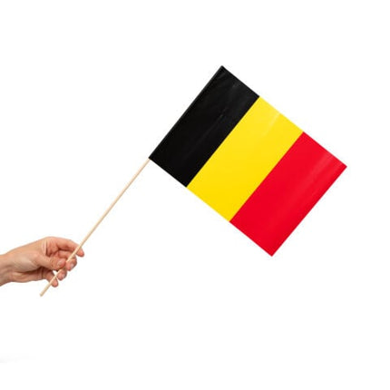 Feestbazaar Zwaaivlaggetjes België 20x30cm (10st)