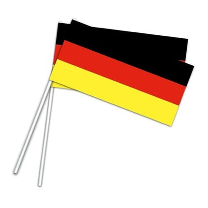 Feestbazaar Zwaaivlaggetjes Duitsland Op Stok (50st)