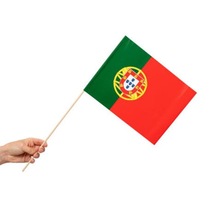 Feestbazaar Zwaaivlaggetjes Portugal 20x30cm (10st)